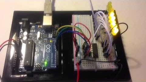 Arduino Shift Register - Counting 1-256