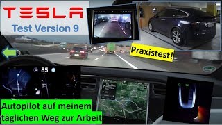 Tesla  TEST Version 9: Praxistest Autopilot zur Arbeit