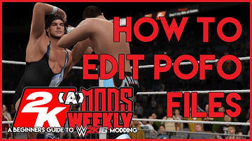 WWE 2K16 - How To Edit Pofo Files Tutorial For Beginners