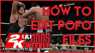 WWE 2K16 - How To Edit Pofo Files Tutorial For Beginners screenshot 5