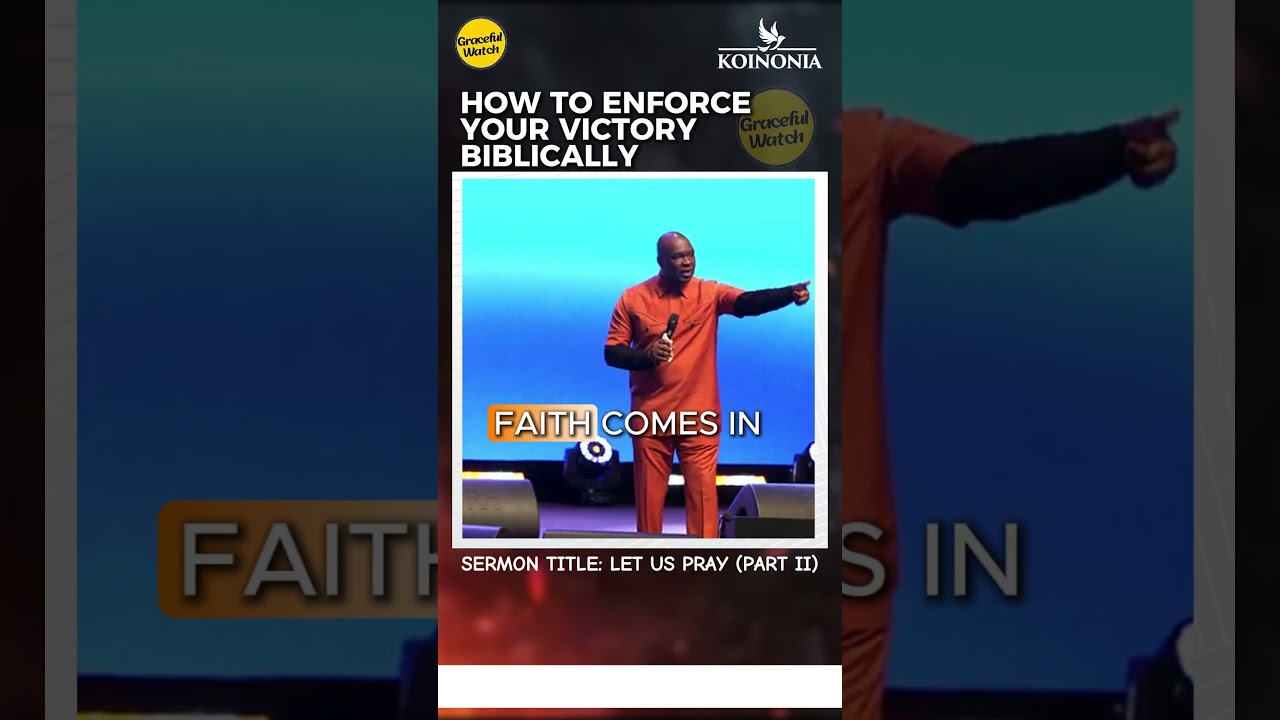 Prayer + Wisdom + Faith + Power = Victory #koinoniaglobal #apostlejoshuaselman #koinonia