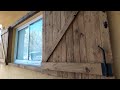 COMO HACER CONTRAVENTANA O POSTIGONES DE MADERA RUSTICA FACIL Y RAPIDO  CON PALET  PALLET