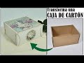 Avec trs peu de matriaux nous transformons une simple bote en carton