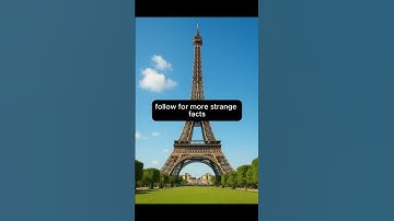 The Eiffel Tower Grows in Summer 🗼🌞 #shorts  #facts #strangefamous #funfacts