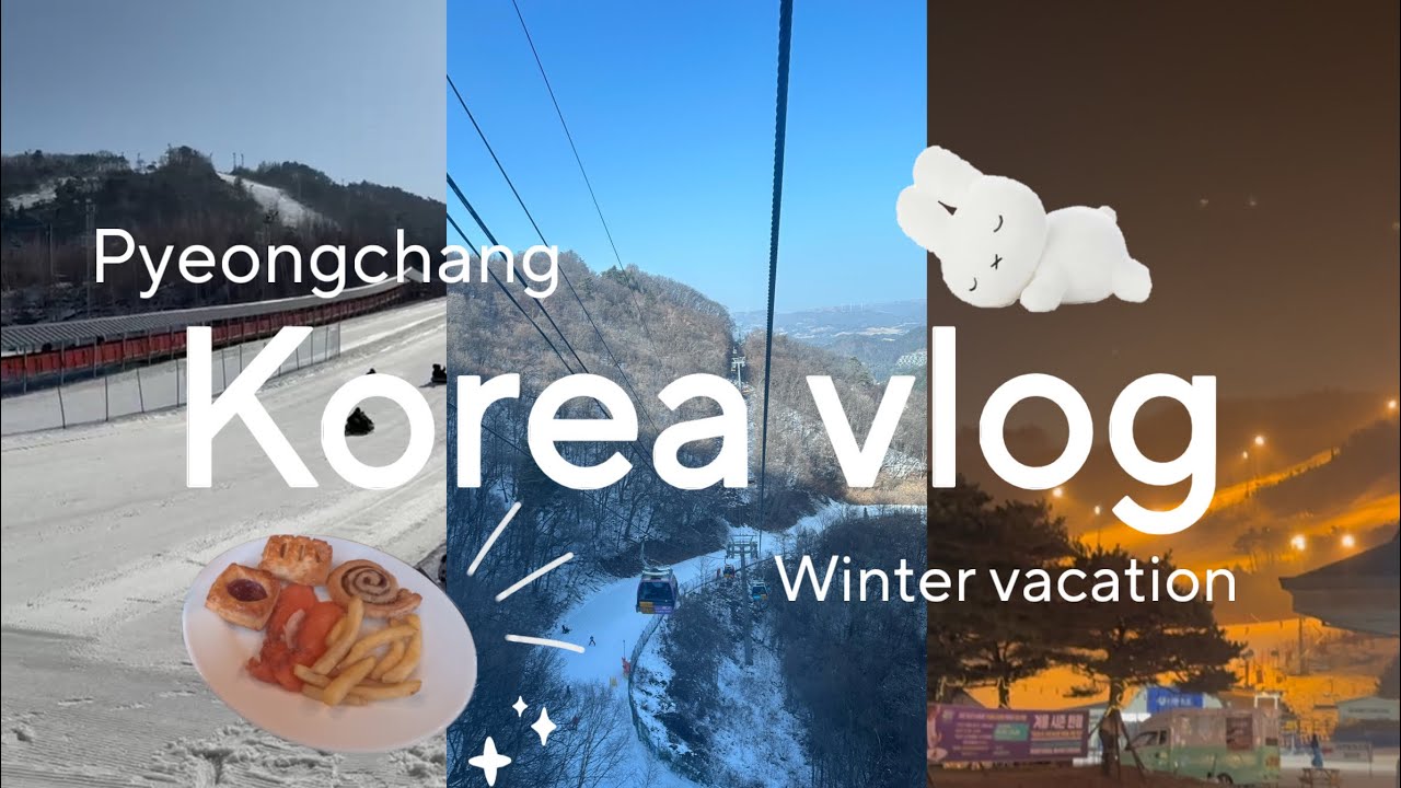 Winter in Korea🇰🇷☃️ | Pyeongchang Winter Vacation, Snow Sledding