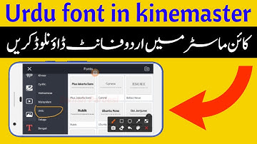How To Install Urdu Fonts In Kinemaster | kinemaster me font kaise add kare | Danish Pardesi