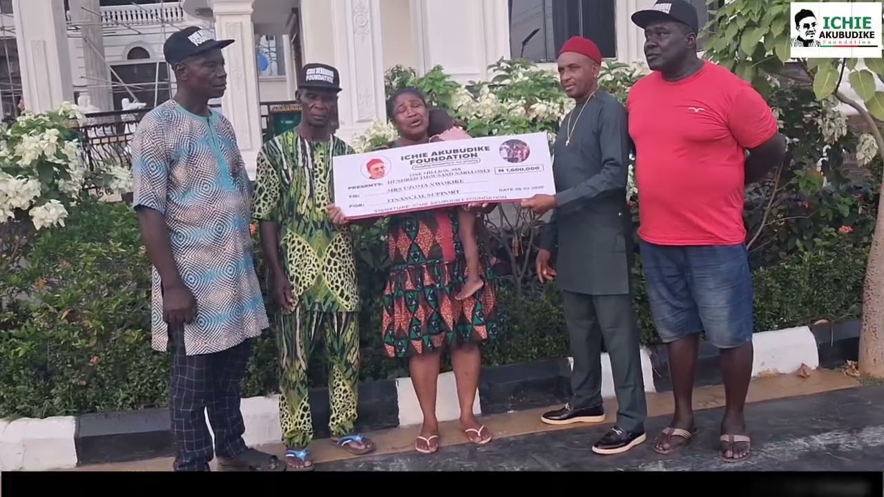 ICHIE AKUBUDIKE FOUNDATION GIFTS BENEFICIARY, MRS UZOMA NWOKIKE ₦1.6 MILLION FOR BUSINESS SUPPORT