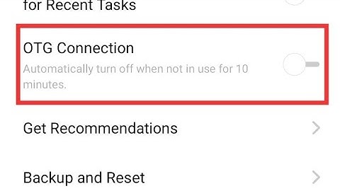 How to enable OTG connection in realme c2