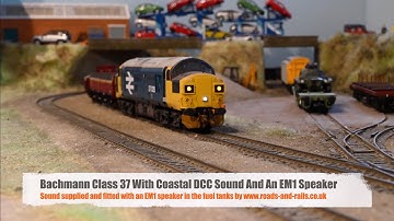 Bachmann 37025 with Coastal DCC sound and an EM1 speaker in the tanks
