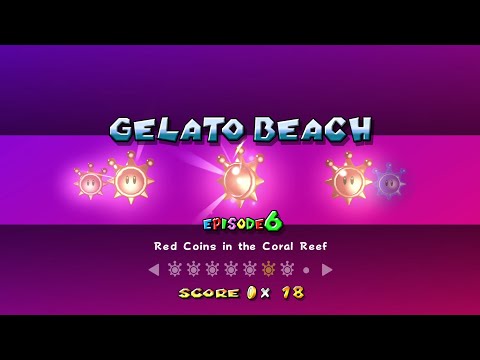 RED COINS IN THE CORAL REEF Super Mario 3D All-Stars (Super Mario Sunshine) Episode 6 Gelato Beach
