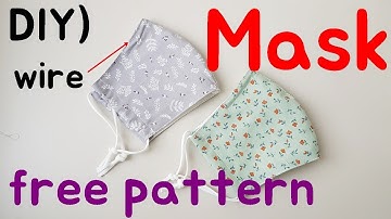 DIY)wire mask/마스크만들기/와이어마스크만들기/무료패턴/how to make a face mask/희야의소소한공방