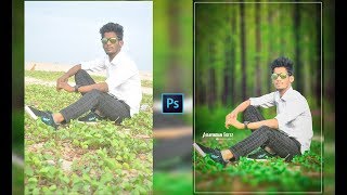 Photoshop CC - Background Change and Photo Retouch Tutoria in tamil