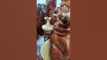 Tượng phật di lặc ngồi bao tiền gỗ ngọc am thơm nức #đồgỗmỹnghệcaocấp #trending #huânnguyễn