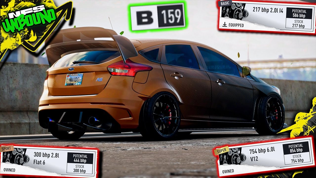 Best Engine Swap for B Tier | Ford Focus RS | Need For Speed Unbound