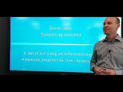 Video: Sådan Finder Du Intervaller Af Monotoni Og Ekstremum