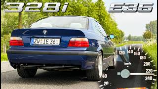 BMW E36 328i // 0-100 100-200 TOP SPEED POV &amp; SOUND