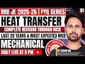 #01 RRB JE 2025-26 | Mechanical Engineering | Heat Transfer RRB JE PYQ With Concept | By Uttam Sir🔥