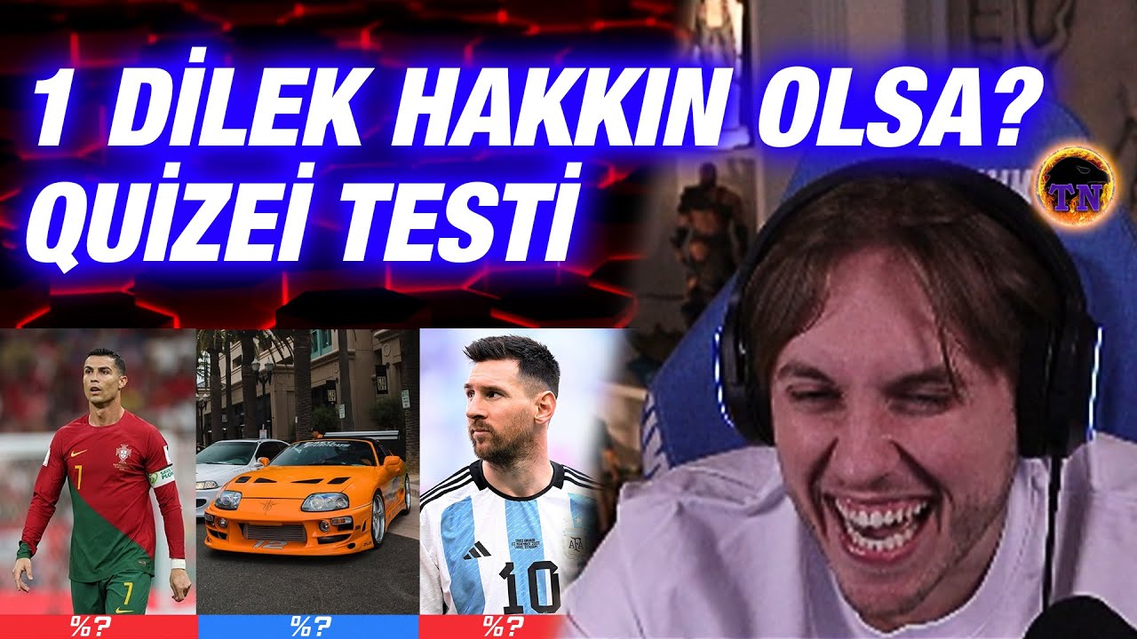 RRAENEE 1 DİLEK HAKKIN OLSA? TESTİ ÇÖZÜYOR | CHAT İLE İNTERAKTİF QUİZEİ