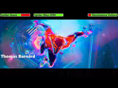 Spider-Gwen, Spider-Man 2099, & Spider-Woman vs. Renaissance Vulture with healthbars