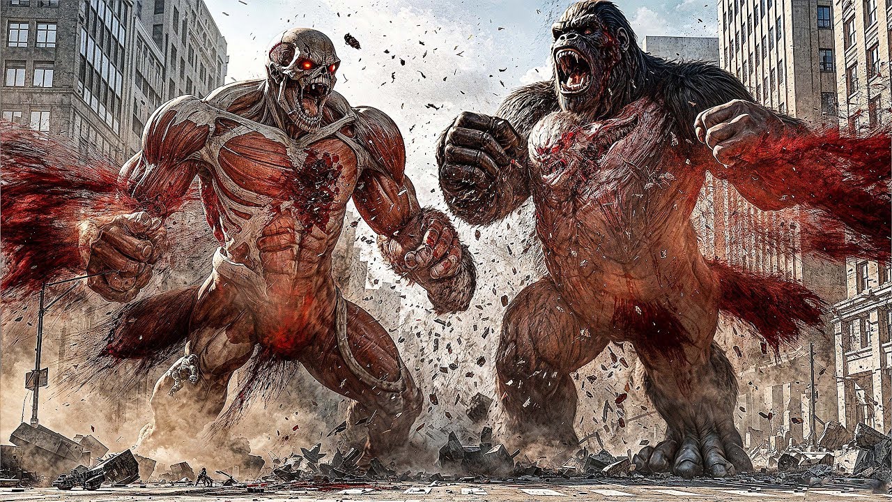 Kong vs Colossal Titan - The Ultimate Clash in the City