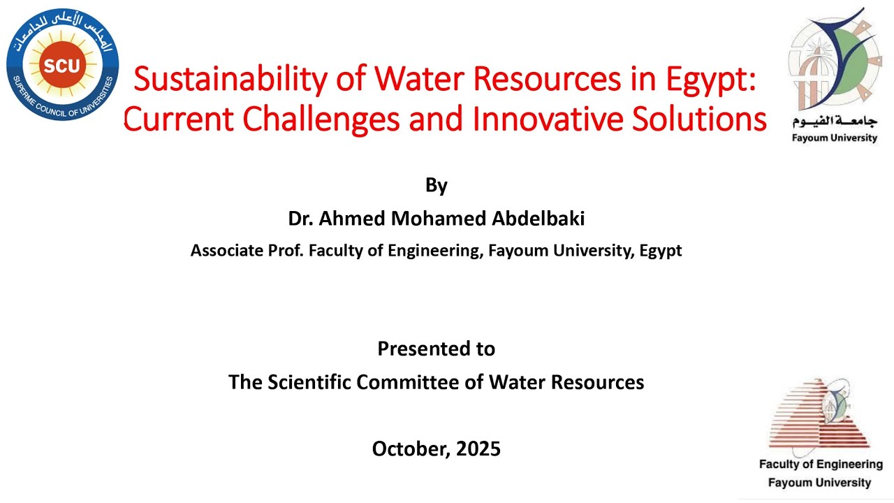 Sustainability of Water Resources in Egypt