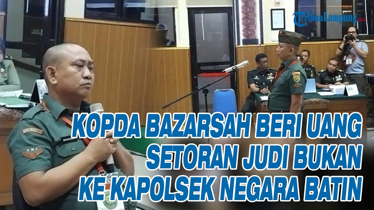 TERBONGKAR, Kopda Bazarsah Beri Uang Setoran Judi Bukan ke Kapolsek Negara Batin