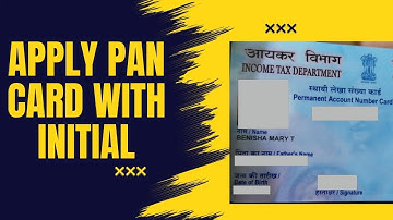 How to Apply for PAN Card with Initials in Name | Step-by-Step Guide tamil |Tamil Technique