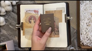 | ASMR for sleep | Vintage Journaling | No talking | Journal decoration | Relaxation 17