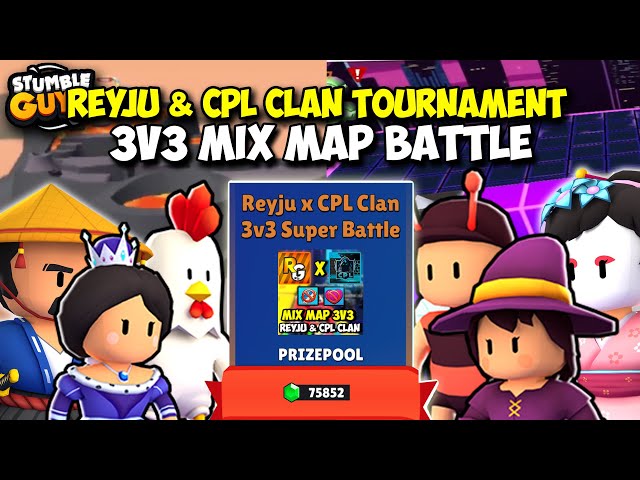 STUMBLE GUYS - REYJU Tournament LAVA SLIDE BLOCK DASH BATTLE 198.000 GEMS!  