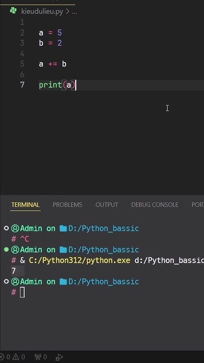 3B #python #coban #nguoimoi Toán tử Gán trong python? - YouTube
