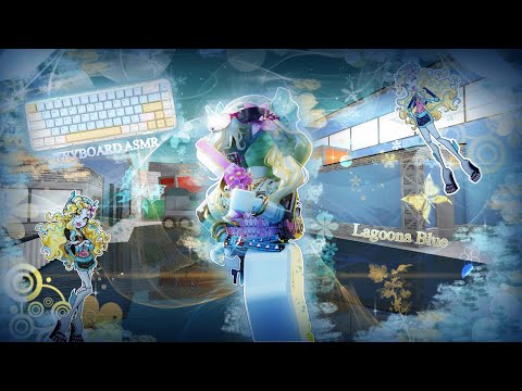 🐡🩵PLAYING MM2 AS LAGOONA BLUE W/ KEYBOARD ASMR🩵🐡