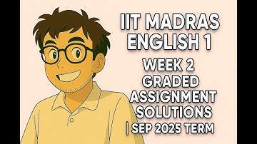IIT Madras English 1 Week 2 Graded Assignment Solutions | SEP 2025 Term