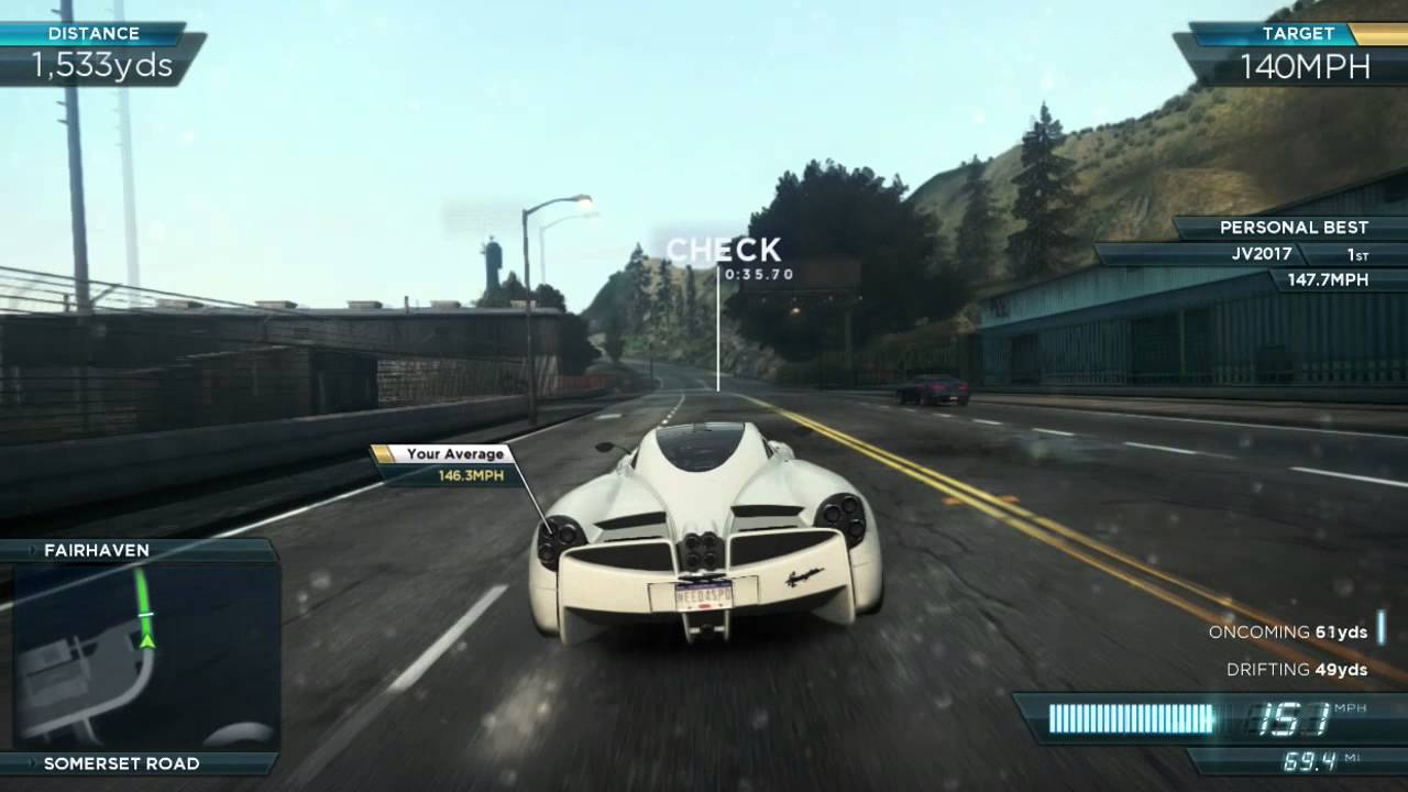 games people play NFS: Most Wanted - Pagani Huayra Gravity Speed Run [NFS01]