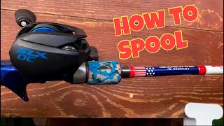 How to spool bait caster (Shimano slx)