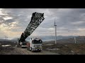 Pulling of a Liebherr LTM1750 mobile crane