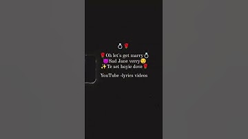 Thumbnail of let's get marry sd Jane verry / pikka song by #dilpreetdhillon #trending #whatsappstatus #viral