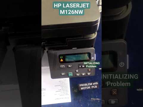 INITIALIZING PROBLEM |HP M126NW | PROBLEM WITH MOTOR PCB #likeandsubscribe