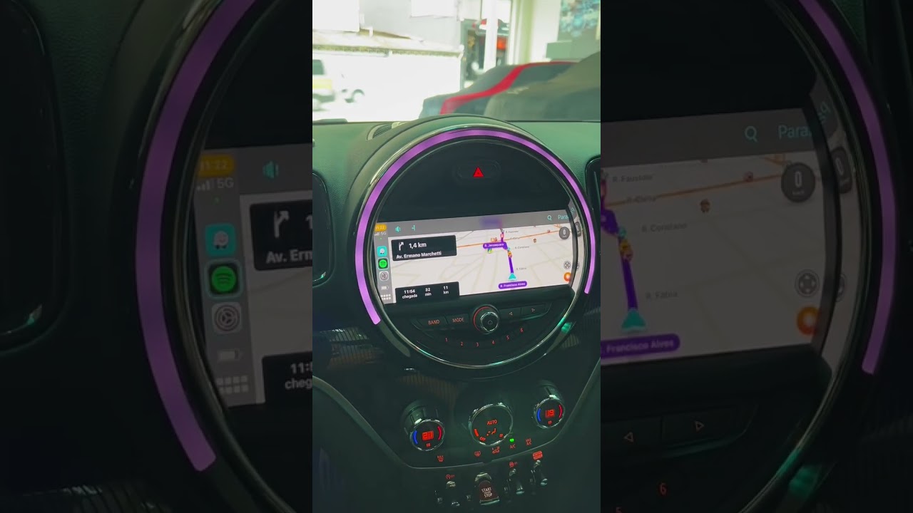 Mini Countryman John Works 2020 - instalamos CarPlay e Android Auto com conexão sem fio - ArtsomAuto