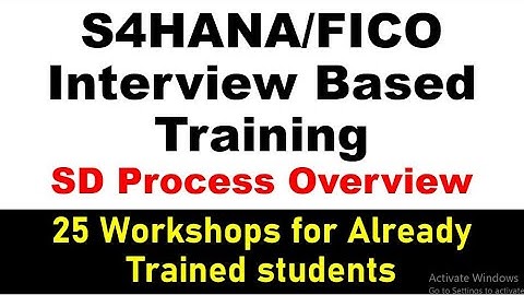 SAP SD Process Overview by Chanu SK- SAP FICO Interview Questions & Answeers-S4HANA Interview Q &A
