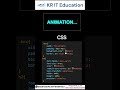Animate Your Web Pages: A Comprehensive Guide to HTML and CSS Animations 🎬 #shorts #programming #pro