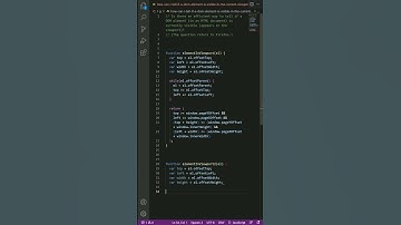 javascript - How can I tell if a DOM element is visible in the current viewport?