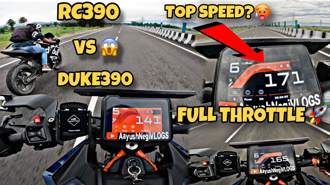 KTM Duke 390 Gen 3 🚀 FULL Throttle on Highway 🔥TOP SPEED ?😱