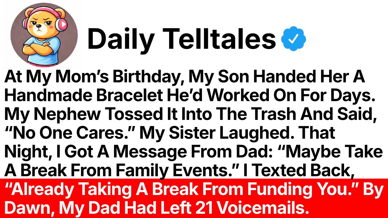 My Nephew Threw Away The Gift My Son Made For My Mother On Her Birthday And Said