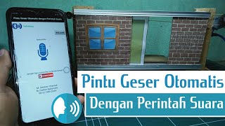 Pintu Geser Otomatis dengan perintah Suara