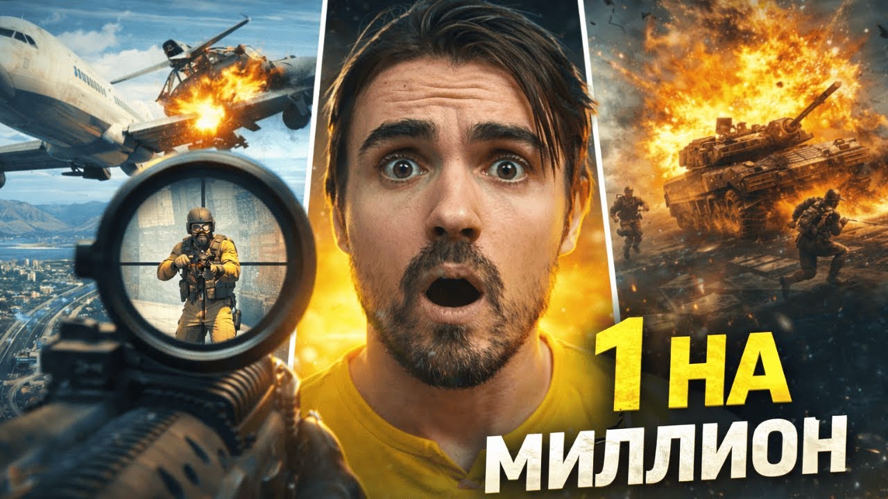 ЛУЧШИЕ МОМЕНТЫ ВЕЗЕНИЯ В ИГРАХ | 1 на МИЛЛИОН #2: Самые эпичные везения в играх🔥| РЕАКЦИЯ EROKEZ