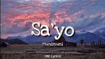 Munimuni - Sa'yo (Lyrics)