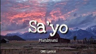 Munimuni - Sa'yo (Lyrics)