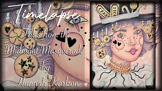 Adult Coloring | Timelapse - Candy Clown; Hanna Karlzons - Tales From the Midnight Masquerade ♥