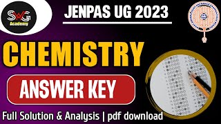 ? JENPAS UG 2023 CHEMISTRY ANSWER KEY | JENPAS UG 2023 Preparation | MUST WATCH ??