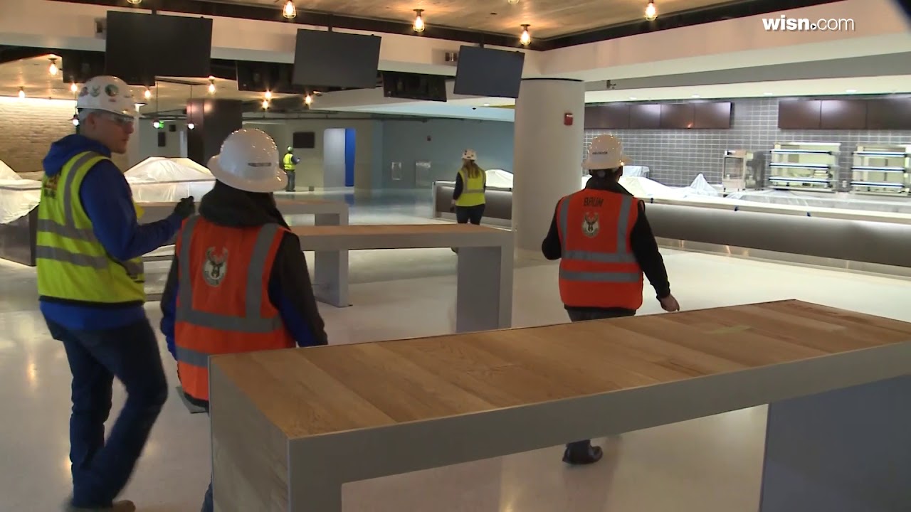 Watch: Bucks president gives guided tour of new arena, now 90 percent complete